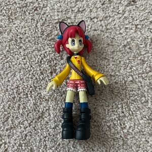 Hoko-ten Harajuku Bobbie Anime Style Figure with Red Hair and Yellow Jacket